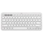 Kit 2x Teclado Bluetooth Logitech K380s Pebble Key 2 Branco