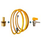 Kit 3,5 Metros Tubo Pex 16 +cotov +conec +niple + Válvula Bm