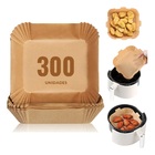 Kit 300 Formas Papel P/ Airfryer Forro Antiaderente Quadrada