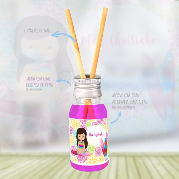 Kit 30 Aromatizador Lembrancinha Maternidade Surf Menina