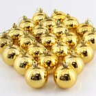 Kit 30 Bolas De Natal Dourada Árvore De Natal Enfeite De 6cm