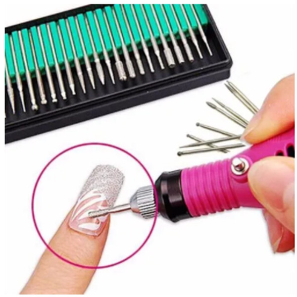 Kit 30 Brocas P/ Motor Eletrico De Unhas Excelente