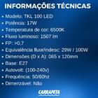 Kit 30 Lâmpadas Bulbo Led Taschibra Tkl Bivolt E27 17w 6500k