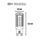 Kit 30 Lâmpadas De Led G9 7w Branco Frio(6000k) P/ Lustres E