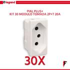 Kit 30 Modulo Tomada 2p+t 20a Branco Pial Plus+