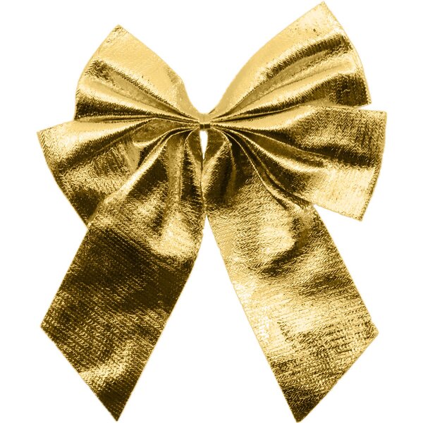 Kit 30 Peças Enfeite Árvore Natal Laço Lacinho Dourado Natali