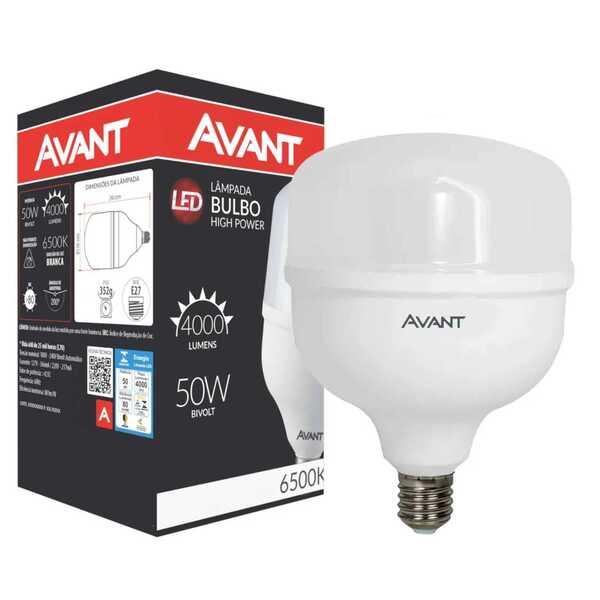 Kit 30 Peças Lampada Bulbo Led 50w Alta Potência Luz Branca 6