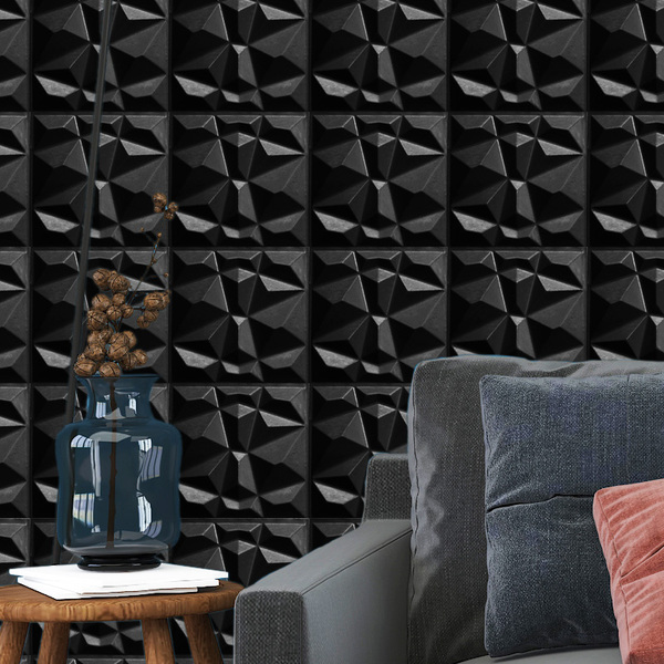 Kit 30 Placas Pvc 3d Revestimento De Parede Decorativa Diaman