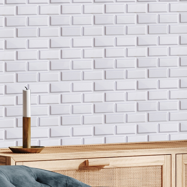 Kit 30 Placas Pvc 3d Revestimento De Parede Decorativa Tijoli