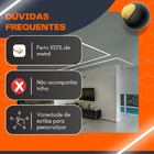 Kit 30 Presilha Borboleta Mola Fixar Perfil Led Gesso Drywal