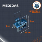 Kit 30 Presilha Borboleta Mola Fixar Perfil Led Gesso Drywal