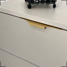 Kit 30 Puxadores De Moveis Para Gaveta Porta Armário Mdf Ouro