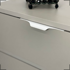 Kit 30 Puxadores De Móveis Wave Cava Ouro 180mm Aluminium Bra