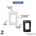 Kit 30 Tomada Simples 10a 4x2 Branca Embutir Liz Tramontina B