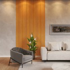 Kit 30 Unidades - Revestimento Ripado Placa Mdf Painel Decora