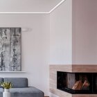 Kit 30m Linear Roda Teto D20 Perfil De Poliestireno   Branco