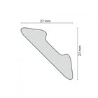 Kit 30m Linear Roda Teto L30 Perfil De Poliestireno   Branco