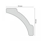 Kit 30m Linear Roda Teto Perfil De Poliestireno A10   Branco