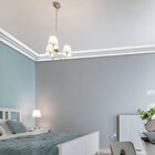 Kit 30m Linear Roda Teto Perfil De Poliestireno S80   Branco