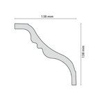 Kit 30m Linear Roda Teto Perfil De Poliestireno Up237   Branco