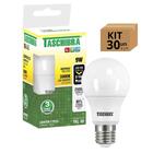 Kit 30un Lâmpada Bulbo Led Taschibra Tkl Bivolt E27 9w 3000k
