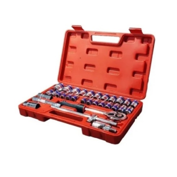 Kit 32 Pçs Jogo De Soquete De 1/2 Aço Cromo Cr-v Rotony