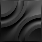 Kit 32 Placas 3d Pvc Preto Decoração Revestimento Premium De