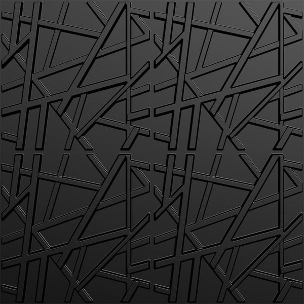 Kit 32 Placas 3d Pvc Preto Decoração Revestimento Premium De