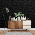 Kit 32 Placas 3d Pvc Preto Decoração Revestimento Premium De