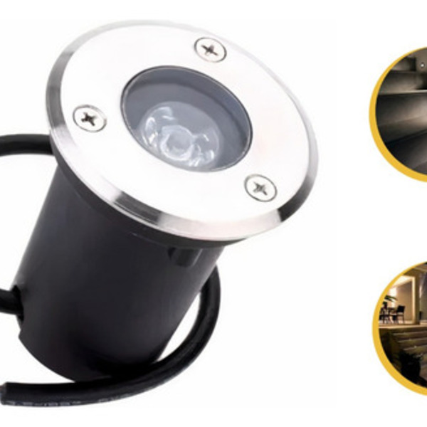 Kit 34 Balizador Embutido De Solo Led 1w Deck Jardim Piso - C