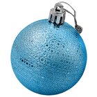 Kit 36 Bolas Enfeite Natalino Árvore Natal 70mm Azul