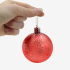 Kit 36 Bolas Enfeite Natalino Árvore Natal 70mm Vermelho