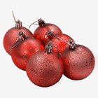 Kit 36 Bolas Enfeite Natalino Árvore Natal 70mm Vermelho