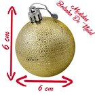 Kit 36 Bolas Natalinas Enfeite Árvore De Natal 6cm Dourado