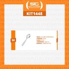 Kit - 36 Colheres De Sobremesa Luxo Laguna Em Aço Inox Csitop