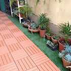 Kit 36 Decks Madeira Plástico Encaixe Modular Piscina Sacada