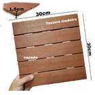 Kit 36 Decks Madeira Plástico Encaixe Modular Piscina Sacada