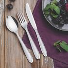 Kit - 36 Garfos De Mesa Luxo Laguna Em Aço Inox Gitop - Tramo