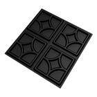 Kit 36 Placas 3d Pvc Preto Decoração Revestimento Premium De