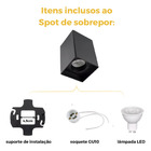 Kit 36 Spot De Sobrepor Quadrado C/36 Lâmpada Led Mr16 - Pret