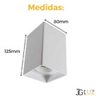 Kit 36 Spot De Sobrepor Quadrat C/36 Lâmpada Led Mr16 - Branc