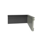 Kit 36m Linear Rodapé De Poliestireno Frisado 10cmx2,40m Cinza