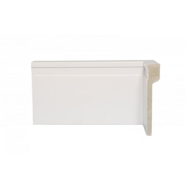 Kit 36m Linear Rodapé De Poliestireno Frisado 12cmx2,40m Bran