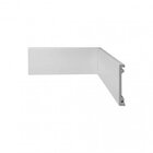 Kit 36m Linear Rodapé De Poliestireno Liso 7cmx2,40m Branco