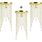 Kit 3  Plafon Redondo Crilik Pl7301 Dourado