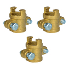 Kit 3 Abraçadeira Latão Bipartida Mangueira Alta Pressão 3/4