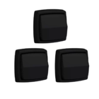 Kit 3 Acabamento Para Valvula De Descarga Preta