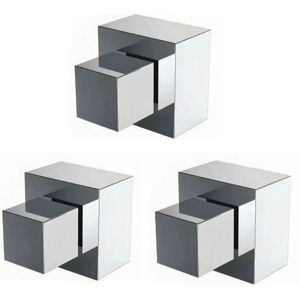 Kit 3 Acabamento Registro Quadrado 1/2 3/4 Padrão Deca Luxo