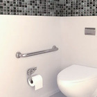 Kit 3 Alças Apoio Banheiro Inox 50cm Idoso Cadeirante Deficie