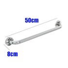 Kit 3 Alças Apoio Banheiro Inox 50cm Idoso Cadeirante Deficie